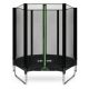 VIRTUFIT TRAMPOLIN MIT SICHERHEITSNETZ – SCHWARZ – 183 CM