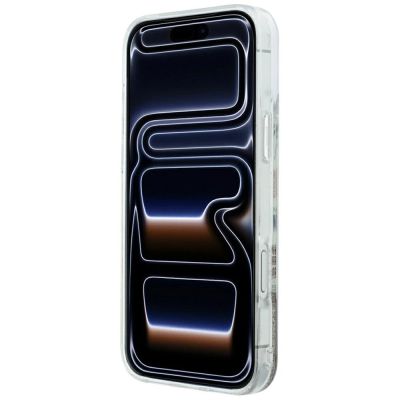 5. Karl Lagerfeld Liquid Glitter Strand- und Sandhülle für iPhone 17 Pro Max / 18 Pro Max – Beige