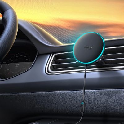 4. MagSafe 15W USB C 25W Baseus CW01 induktives Autoladegerät - Schwarz