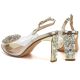5. Transparente goldene Sandalen mit Absatz D&A MR62-9077