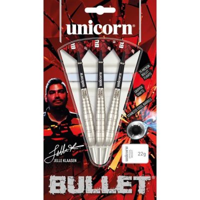 4. Darts mit Stahlspitze Unicorn Bullet Edelstahl - Jelle Klaasen 20g:27530|22g:27531|24g:27532