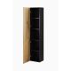 3. VIGO Vitrine „180“ 180/40/30 Schwarz/Wotan Eiche