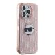 4. Karl Lagerfeld IML Choupette Head & Monogram Hülle für iPhone 15 Pro Max – Rosa