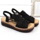 12. Bequeme Rieker W RKR677 schwarze Sandalen