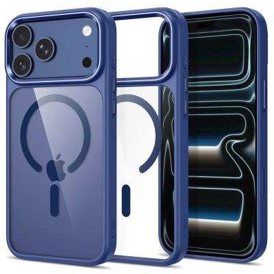 Tech-Protect Magmat Magsafe CC Hülle für iPhone 17 Pro / 18 Pro – Marineblau und Transparent