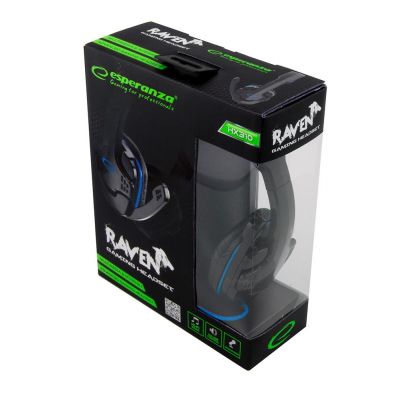 4. ESPERANZA Gaming-Headset mit Mikrofon RAVEN, blau, EGH310B