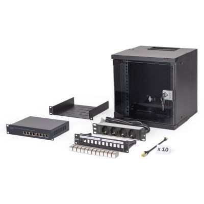 Digitus SOHO Pro Netzwerk-Kit, 254 mm (10") - 6U, 315 x 300 mm (B x T)