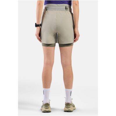 5. Damen-2-in-1-Shorts Odlo X-ALP TRAIL 5 INCH, grau