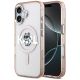 Karl Lagerfeld IML Choupette Sketch Logo MagSafe iPhone 17 Hülle - Pink