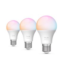Philips Hue White and Color Ambiance Essential A60 – Intelligente Glühbirne E27 – 806 lm – 8 W – 3 Stück