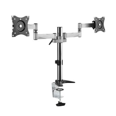 4. LogiLink BP0077 Monitorhalterung/Ständer für 68,6 cm (27") Monitore, Schreibtisch, Schwarz, Edelstahl
