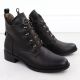 15. Jezzi W JEZ412C isolierte flache Stiefeletten, braun