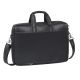 RIVACASE ORLY 16"-Laptoptasche, Schwarz, wasserdichtes Material, Fächer für 10,1"-Tablet, Smartphone, Dokumente und Zubehör