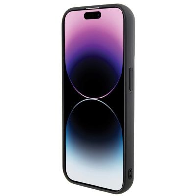 5. Karl Lagerfeld 3D Rubber Multi Logo Hülle für iPhone 15 Pro – Schwarz