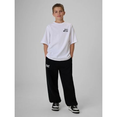 4. Locker geschnittenes Jungen-T-Shirt mit Aufdruck 4F 4FJRSS26TTSHM4277-10S