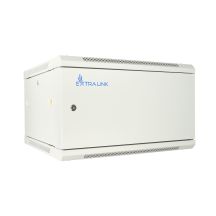 Extralink 6U 600x600 ASP Grauer Wandschrank, Tür aus massivem Blech