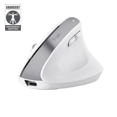 TRUST Bayo+ Kabellose ergonomische Multigeräte-Maus