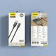 3. Dudao 3A 30W L3SL USB-A - Lightning Kabel geflochten 1,2 m - Schwarz