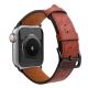 2. Armband Leder für Apple Watch 38 / 40 / 41 mm Band Armband - rot