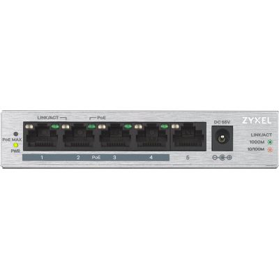 2. Zyxel GS1005-HP 5p PoE-Switch (PoE+: 4) 60W Unmanaged Gigabit