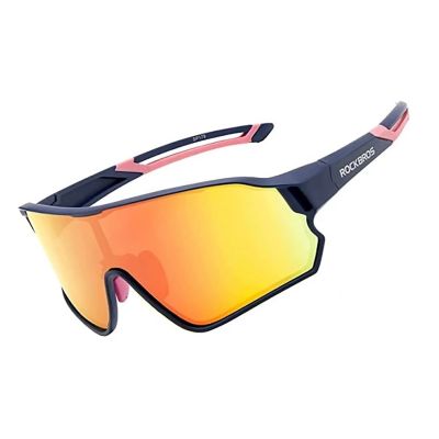 2. Rockbros 10134PL Polarisierte Fahrradbrille - Blau und Pink