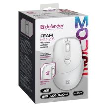 DEFENDER MAUS FEAM MM-296 RF SILENT WHITE