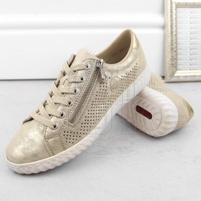 27. Rieker W RKR694 bequeme Lederschuhe, beige