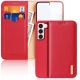 Dux Ducis Hivo Hülle Samsung Galaxy S23+ Flip Cover Wallet Stand RFID blockierend rot
