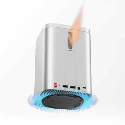 3. Orico MiniTower Dockingstation mit Festplatteneinschüben für bis zu 56 TB – Silber