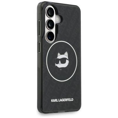 4. Karl Lagerfeld IML Repeated Choupette MagSafe Hülle für Samsung Galaxy S26 - Schwarz