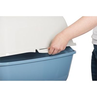 3. ROTHO Bailey Weiß und Blau - Katzentoilette