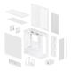 8. Arctic Xtender Weiß Transparentes Glasfenster mit GPU-Halterung