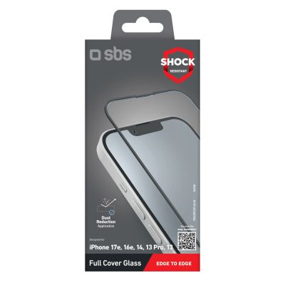 2. SBS Vollflächiges Panzerglas für iPhone 13/13 Pro/14/16e/17e