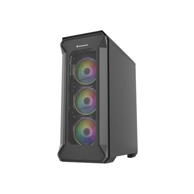 34. NATEC Genesis Irid 505 ARGB NPC-1518 Gehäuse (ATX, Micro-ATX, Mini-ITX; Schwarz)