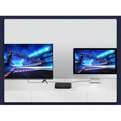 14. Baseus HDMI 2.1 Kabel 8K 60 Hz 48 Gbps / 4K 120 Hz / 2K 144 Hz 3D eARC QMS Dynamic HDR VRR ALLM 3 m schwarz (CAKGQ-L01)