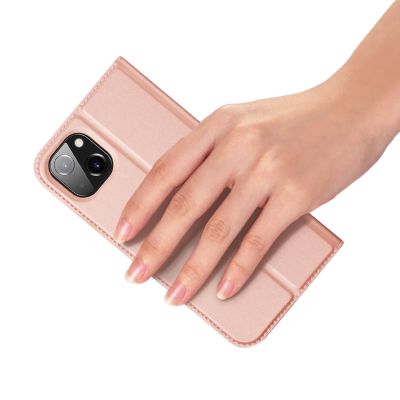 6. Dux Ducis Skin Pro Holster Flip Cover für iPhone 14 Plus rosa