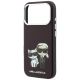 6. Karl Lagerfeld Smooth Karl & Choupette Bodies Sketch MagSafe Hülle für iPhone 18 Pro / 17 Pro - bordeauxrot