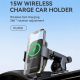6. Wozinsky WUMID Auto-Armaturenbrett-Telefonhalterung mit 15 W induktivem Ladegerät, Schwarz