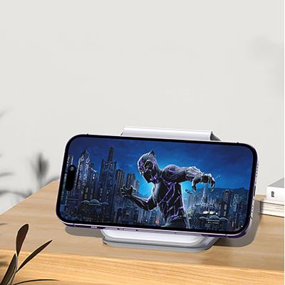 14. Dudao A11N 15W 3in1 induktives Ladegerät - Weiß + USB-C / USB-C-Kabel
