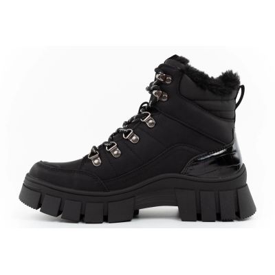 2. Lee Cooper Damen-Winterstiefel, schwarze gefütterte Stiefeletten