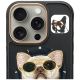 2. Nimmy Glasses Cool Dog MagSafe Case für iPhone 16 Pro - Schwarz