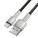 6. BASEUS CAFULE USB-KABEL FÜR LIGHTNING 2,4 A, 1 M (SCHWARZ)