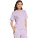 adidas Essentials 3-Streifen Baumwolle Damen T-Shirt Helllila JX7619
