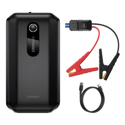 Starthilfegerät Baseus Power Starter 10000mAh 12V (1000A / 500A) + Krokodilkabel Schwarz (C00245501113-00)