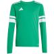2. adidas Squadra 25 Langarm-T-Shirt für Kinder, Grün, JN7491