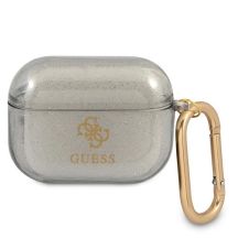 Guess GUAPUCG4GK AirPods Pro Cover schwarz/schwarz Glitter Collection