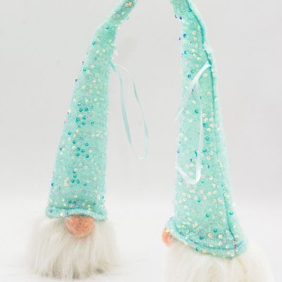 2. Dekorative LED-Weihnachtsmannfigur, 25 cm, blau