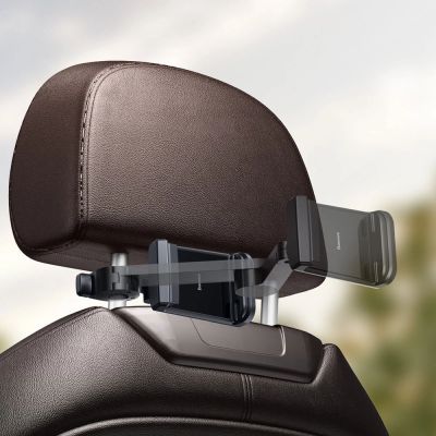 11. Baseus WXHZ-01 Qi-Wireless-Ladegerät 15W mit Kopfstützenhalterung fürs Auto – Schwarz