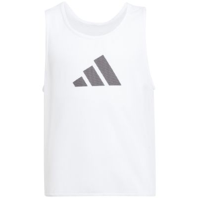 5. adidas Training BIB 24 Junior-Markierungsleibchen für Kinder, weiß JF3246