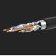 10. Ugreen Cable Ethernet-Patchkabel RJ45 Cat 7 STP LAN 10 Gbit/s 2 m schwarz (11269)